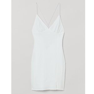 H&M White Mini Dress, Size M, New with Tags